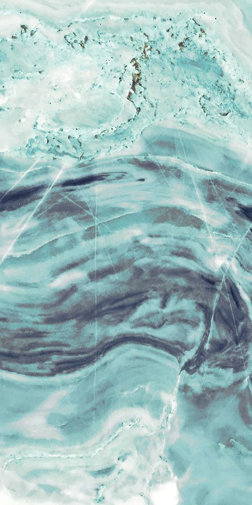 Aqua Mineral Panel I art print by Susan Bryant for $57.95 CAD