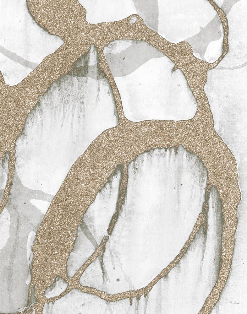 Gold Sparkle Strokes II art print by Megan Morris for $57.95 CAD