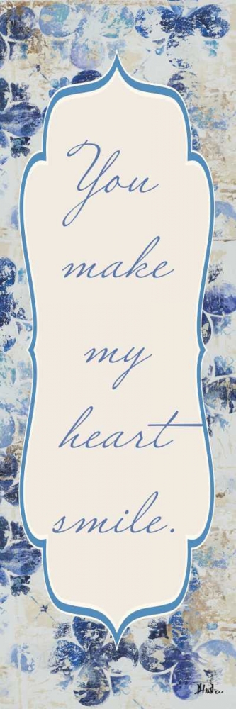 Blue Quadrefoil With Words I art print by Patricia Pinto for $57.95 CAD