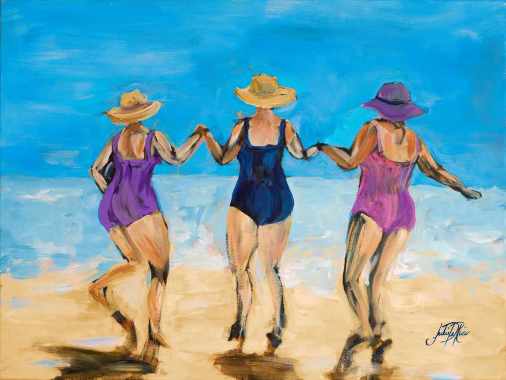 Ladies on the Beach II art print by Julie DeRice for $57.95 CAD