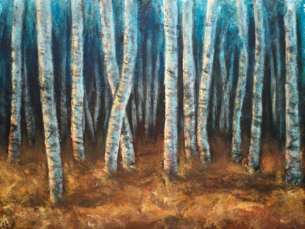 Moonlit Birchwood art print by Walt Johnson for $57.95 CAD