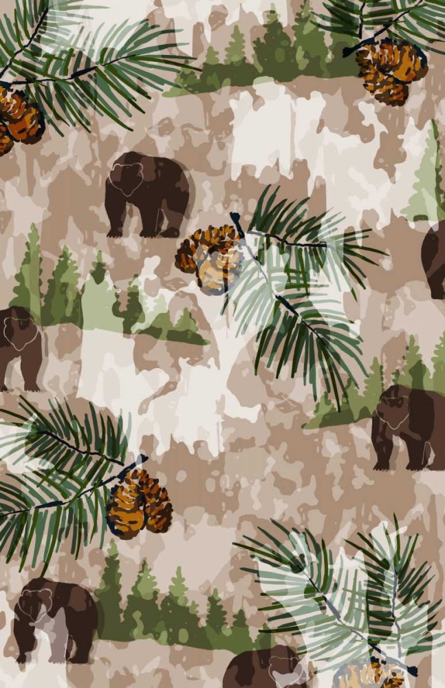 Nature Lodge Pattern III art print by Nicholas Biscardi for $57.95 CAD