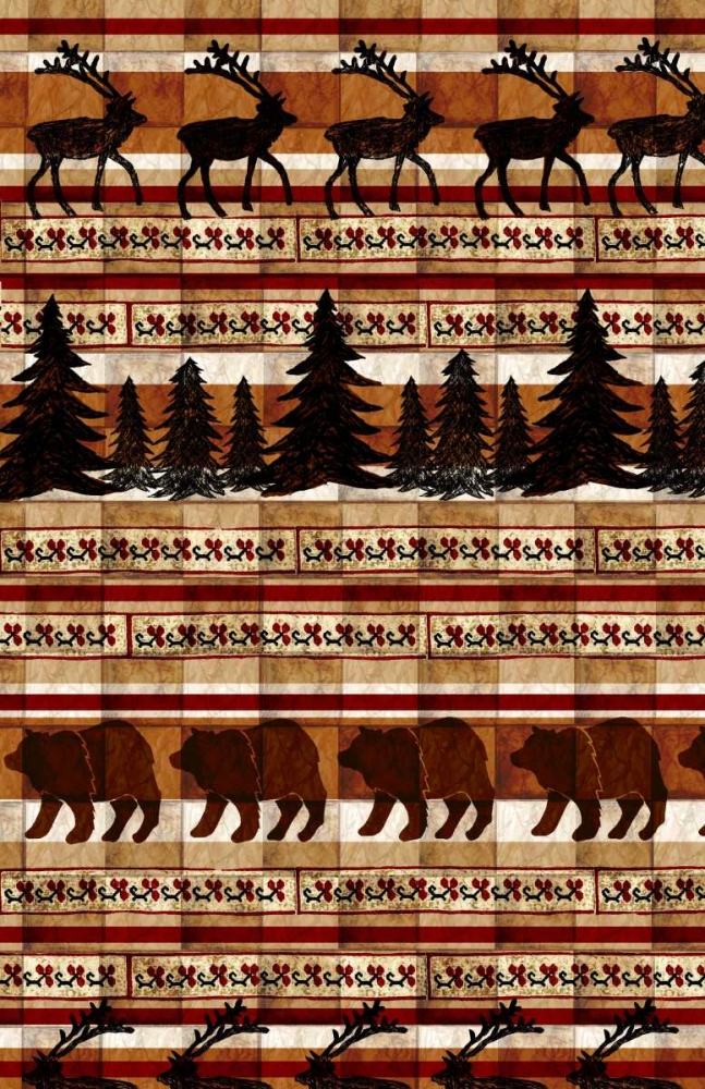 Nature Lodge Pattern V art print by Nicholas Biscardi for $57.95 CAD