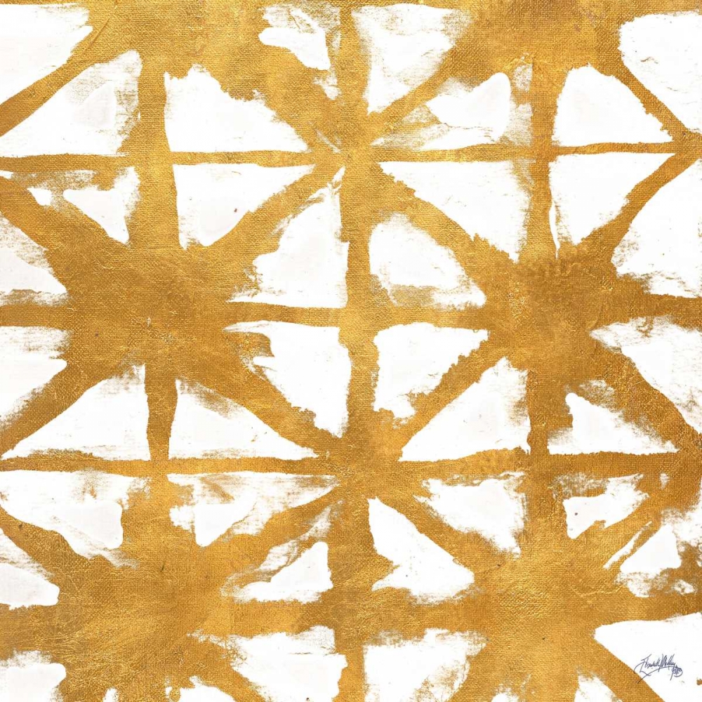 Shibori Gold Square IV art print by Elizabeth Medley for $57.95 CAD