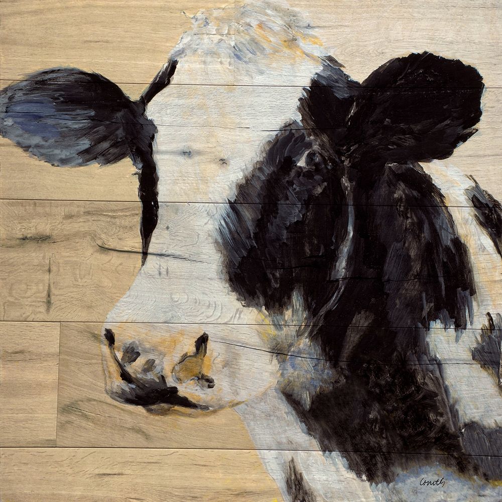 Cow On Wood art print by Lanie Loreth for $57.95 CAD