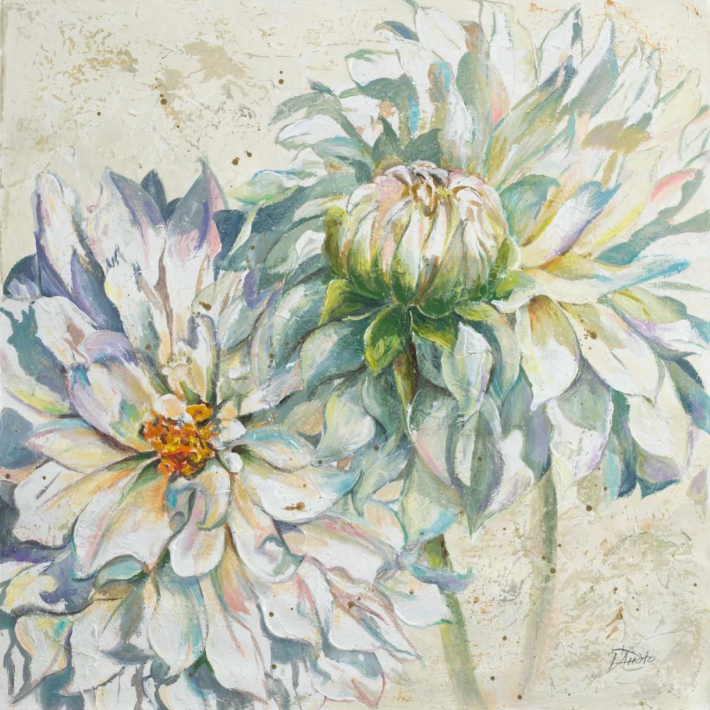 White Dahlias I art print by Patricia Pinto for $57.95 CAD