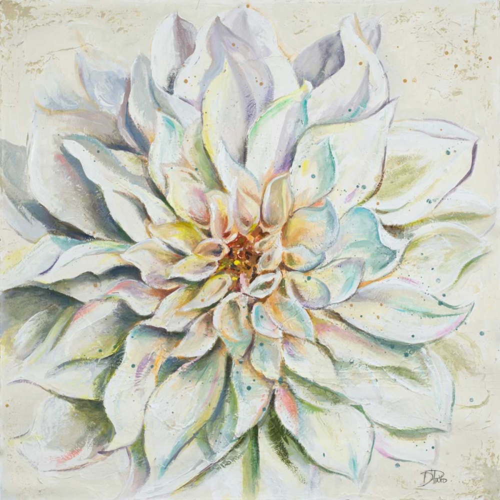 White Dahlias II art print by Patricia Pinto for $57.95 CAD