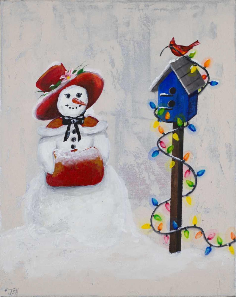Jolly Snow Woman art print by Tiffany Hakimipour for $57.95 CAD