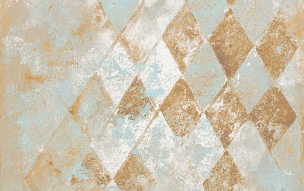 Harlequin with Teal art print by Patricia Pinto for $57.95 CAD