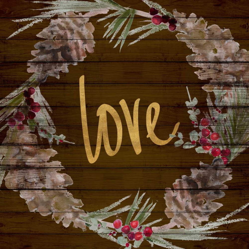 Love and Peace Wreath II art print by Lanie Loreth for $57.95 CAD