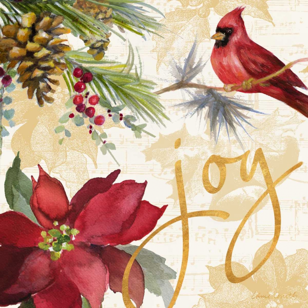 Christmas Poinsettia I art print by Lanie Loreth for $57.95 CAD