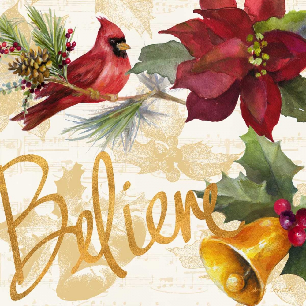 Christmas Poinsettia IV art print by Lanie Loreth for $57.95 CAD