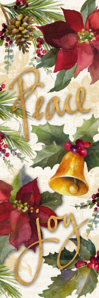 Christmas Poinsettia Panel II art print by Lanie Loreth for $57.95 CAD