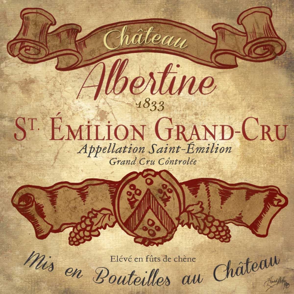 Wine Label IV art print by Elizabeth Medley for $57.95 CAD