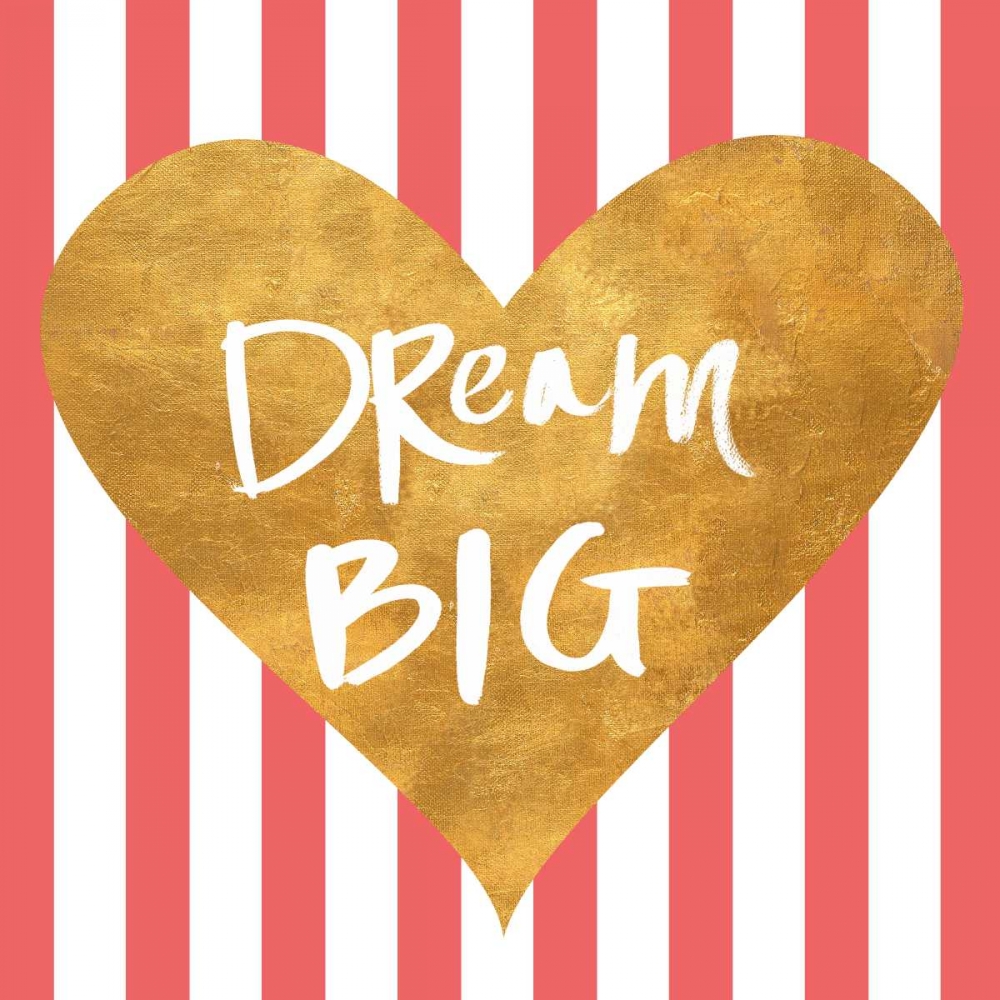 Heart on Stripes I art print by SD Graphics Studio for $57.95 CAD