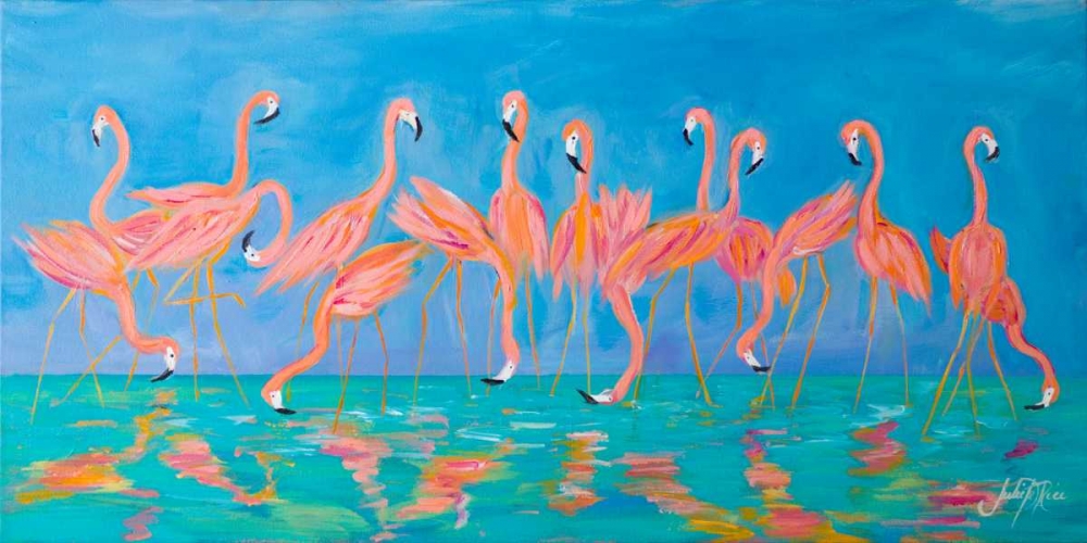 Flamingos art print by Julie DeRice for $57.95 CAD