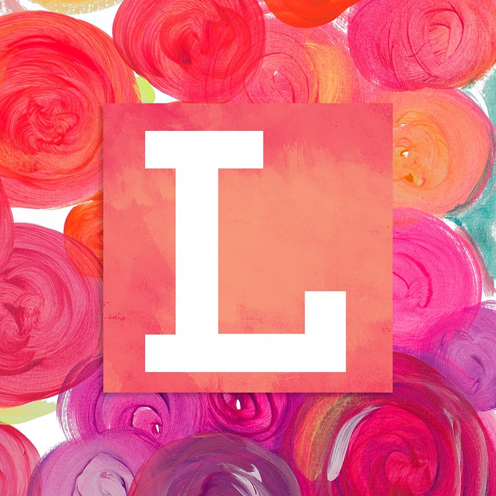 Dot Garden Monogram (L) art print by Nola James for $57.95 CAD