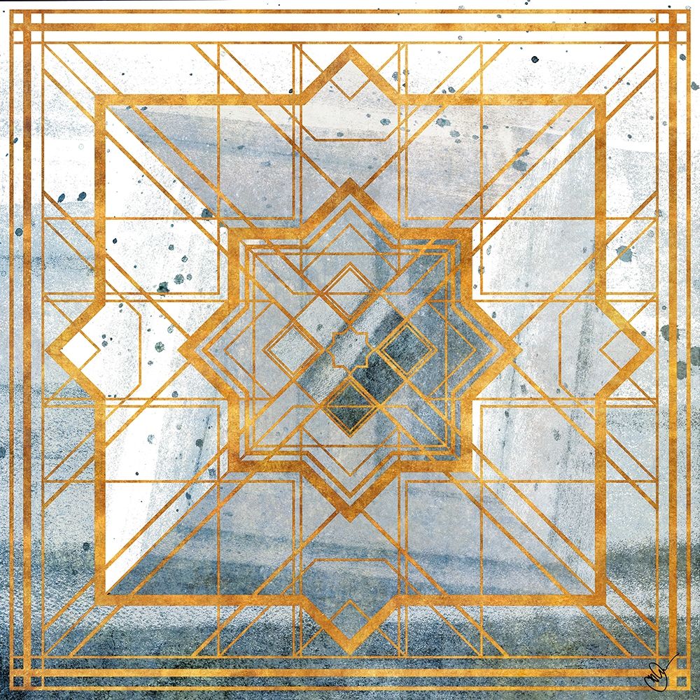 Deco Square I art print by Kat Papa for $57.95 CAD