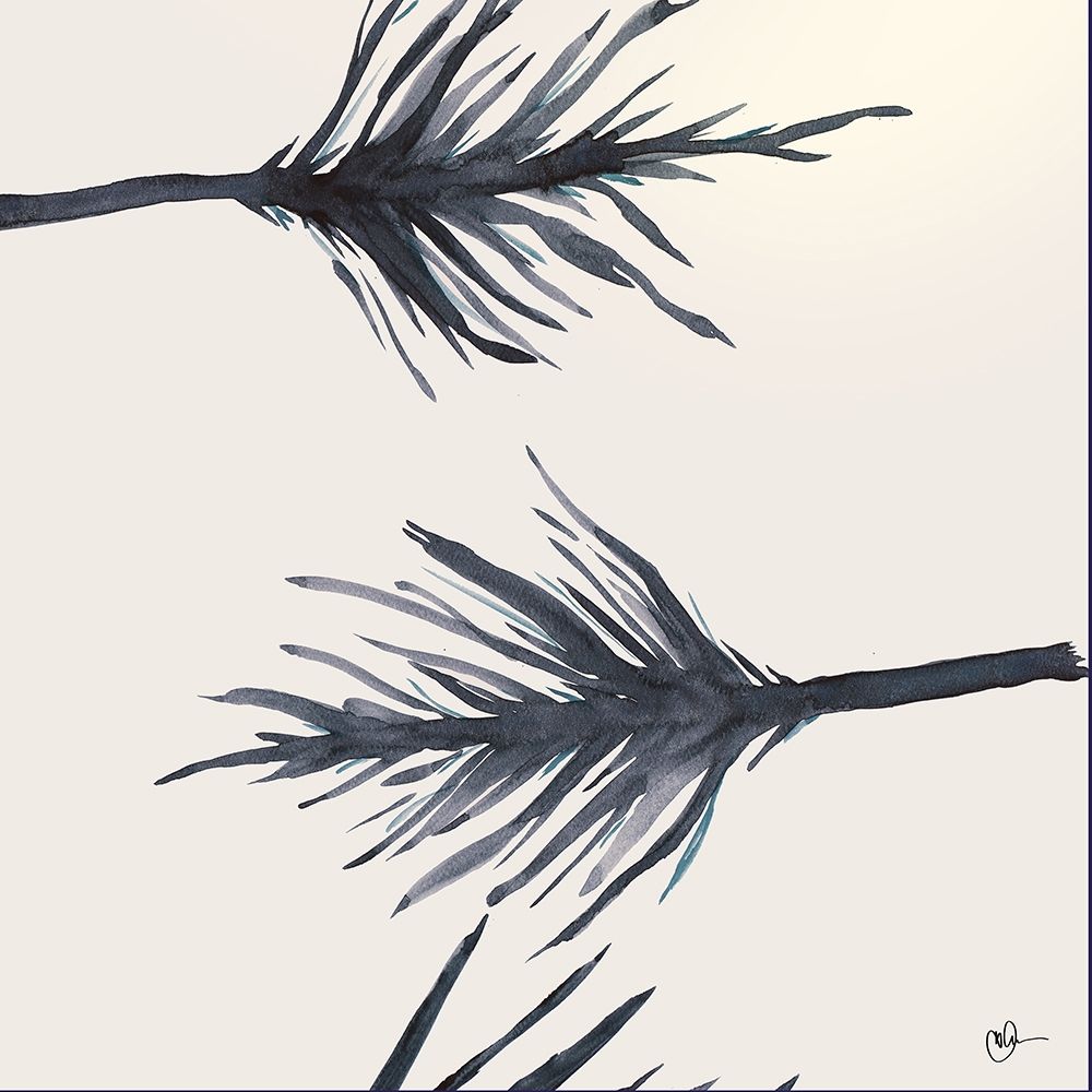 Blue Serenity Leaves art print by Kat Papa for $57.95 CAD