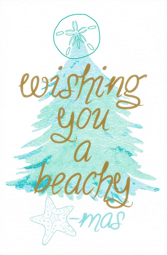 Beachy Xmas art print by Nola James for $57.95 CAD
