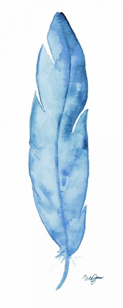 Blue Feather art print by Nola James for $57.95 CAD