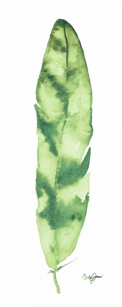 Green Feather art print by Nola James for $57.95 CAD