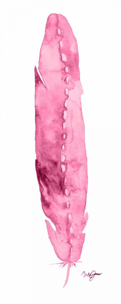 Pink Feather art print by Nola James for $57.95 CAD