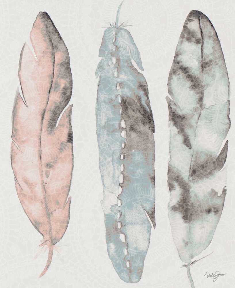 Three Feathers art print by Nola James for $57.95 CAD