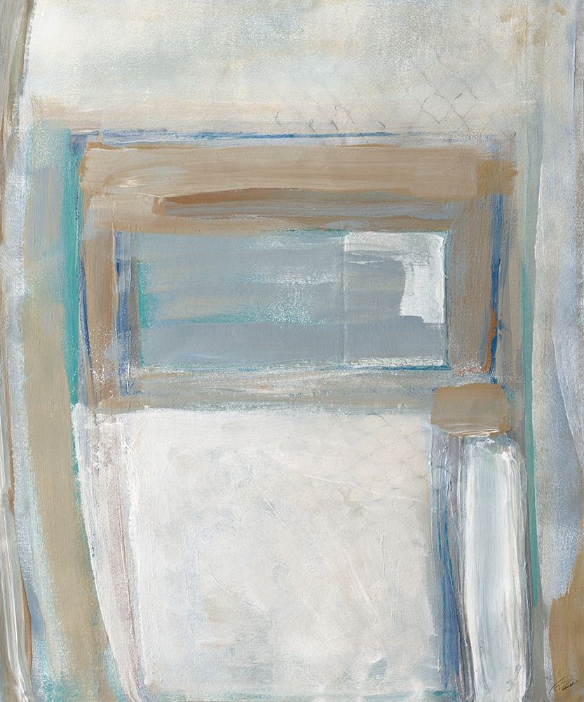 Grey Squares Rectangle I art print by Merri Pattinian for $57.95 CAD