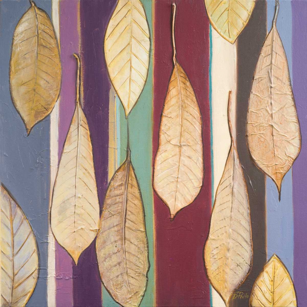 Leaves And Stripes I art print by Patricia Pinto for $57.95 CAD