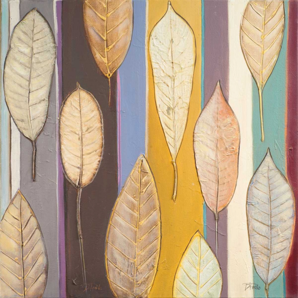 Leaves And Stripes I art print by Patricia Pinto for $57.95 CAD