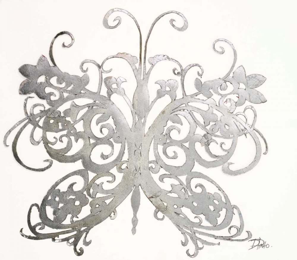 Silver Butterfly (Philigrana) art print by Patricia Pinto for $57.95 CAD