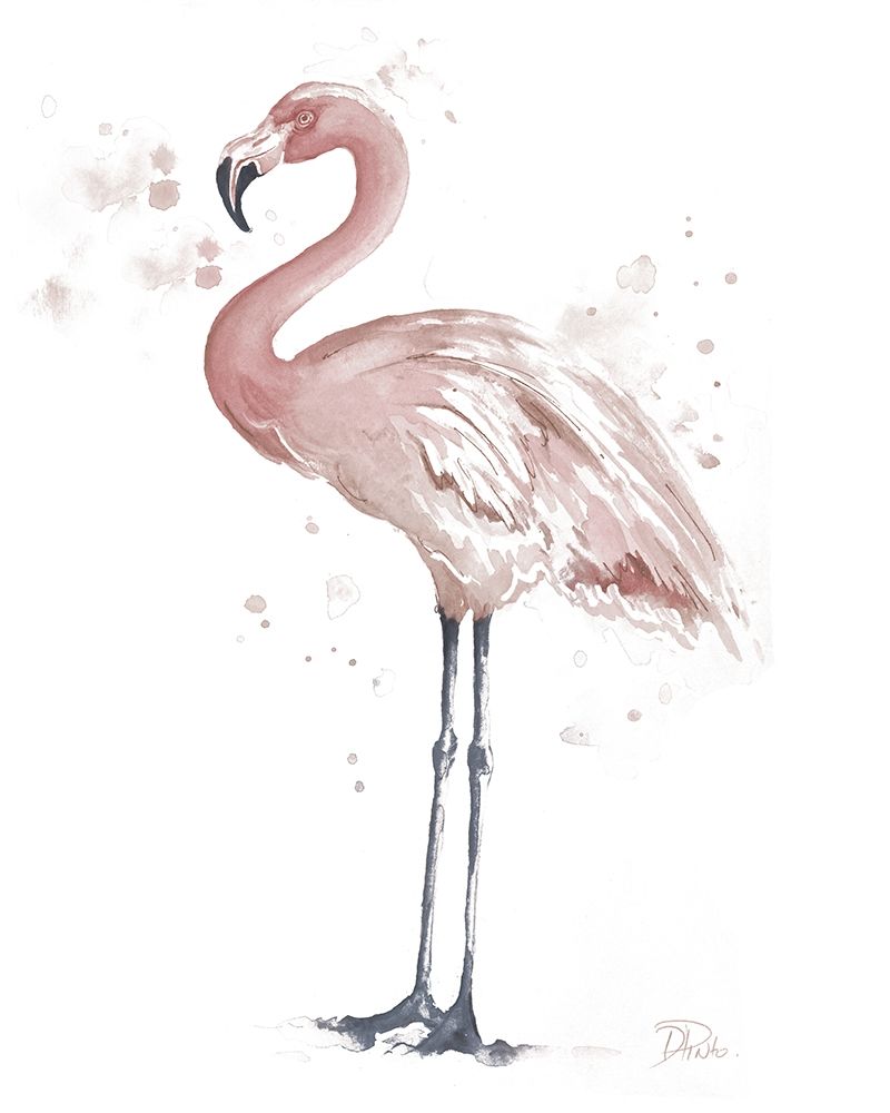 Flamingo Stand I art print by Patricia Pinto for $57.95 CAD