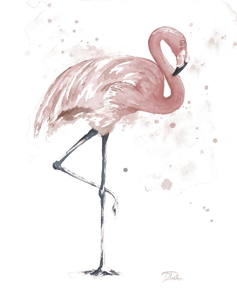 Flamingo Stand II art print by Patricia Pinto for $57.95 CAD