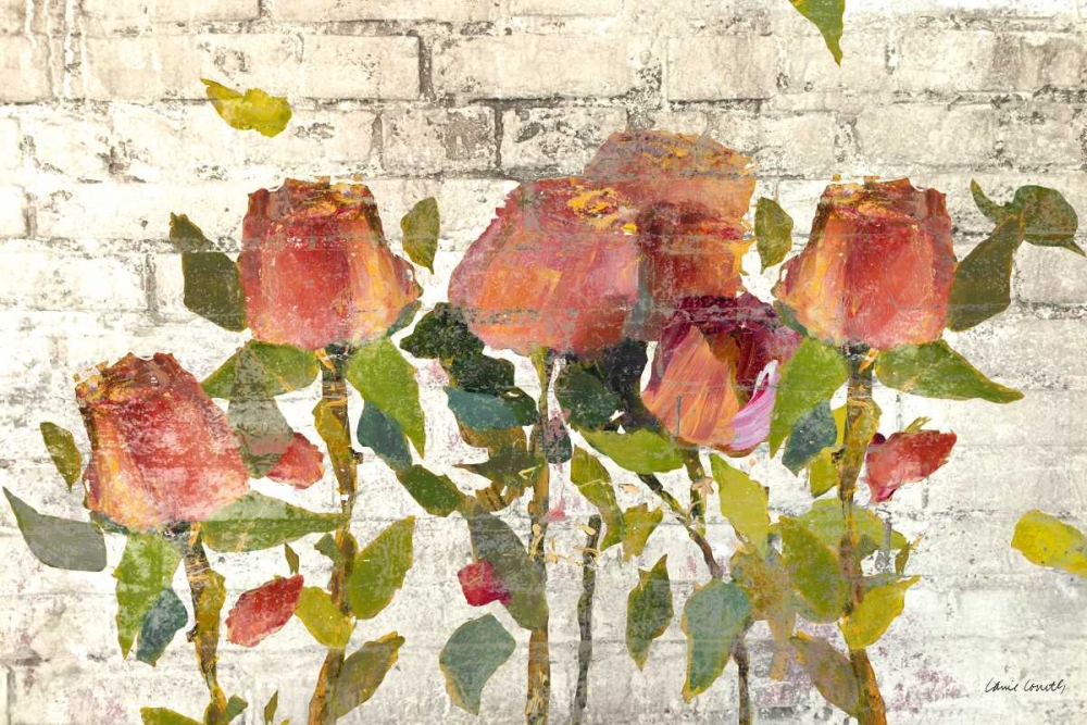 Garden Stems on Brick art print by Lanie Loreth for $57.95 CAD