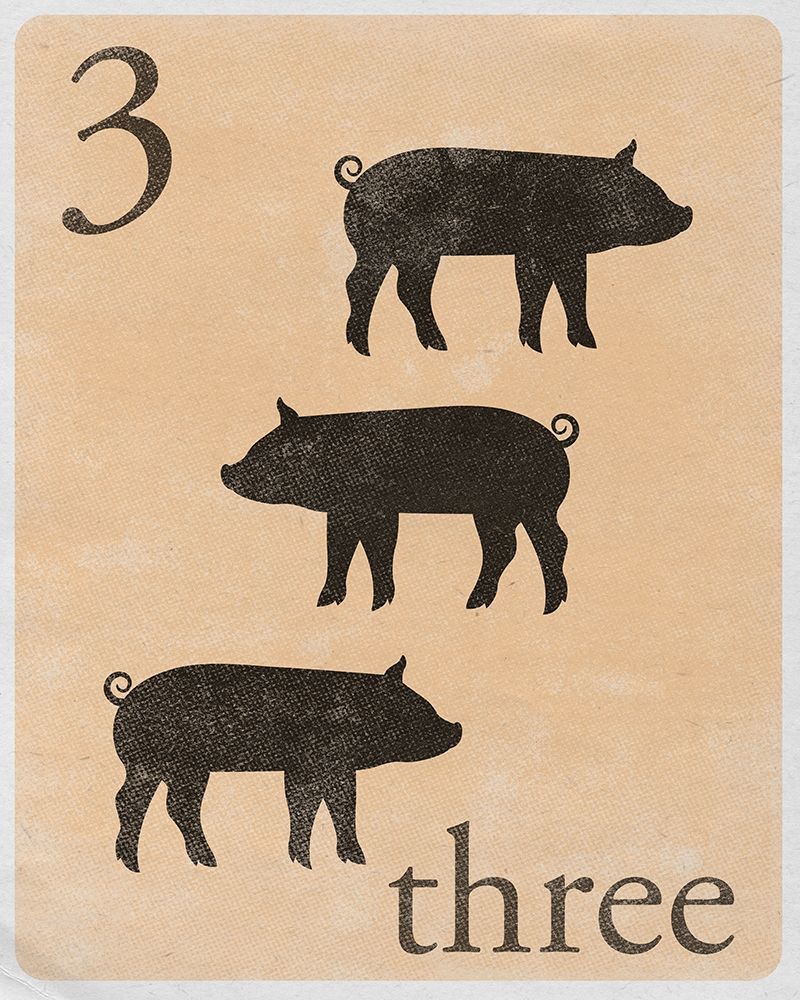 Count by Farm Animals III art print by SD Graphics Studio for $57.95 CAD