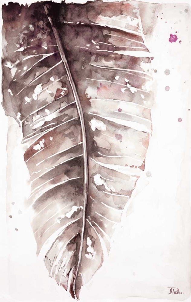 Muted Watercolor Plantain Leaves I art print by Patricia Pinto for $57.95 CAD