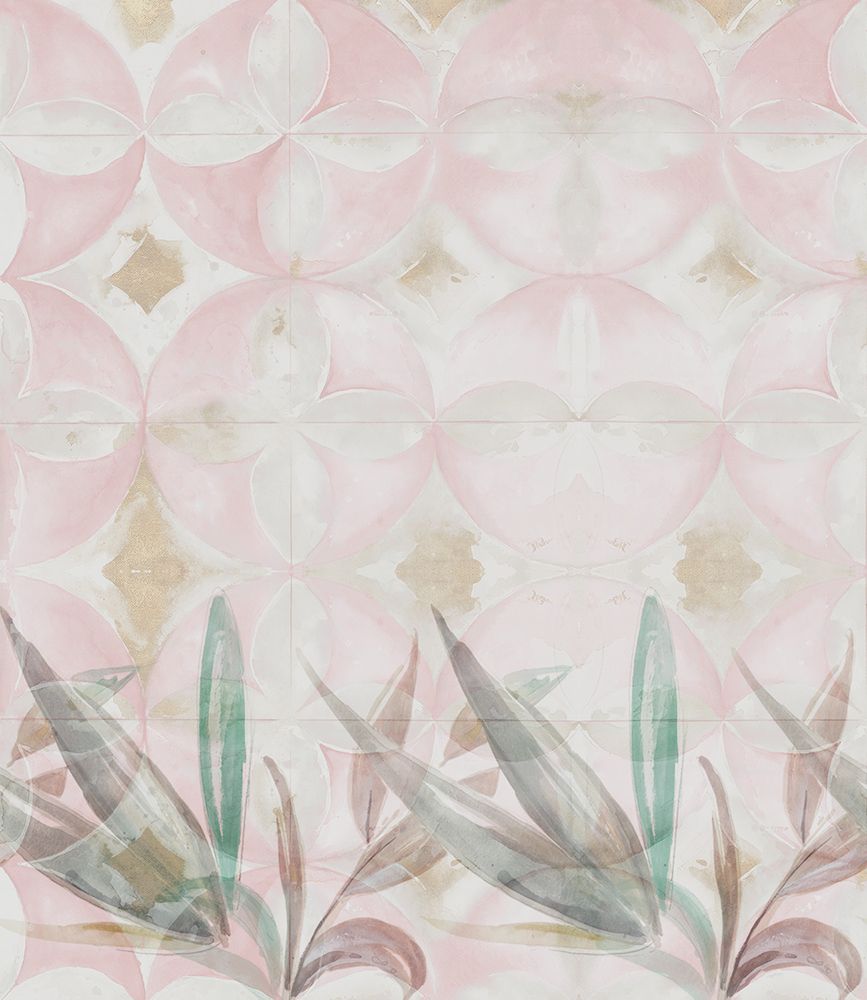 Pink Contemporary Tile Garden art print by Patricia Pinto for $57.95 CAD