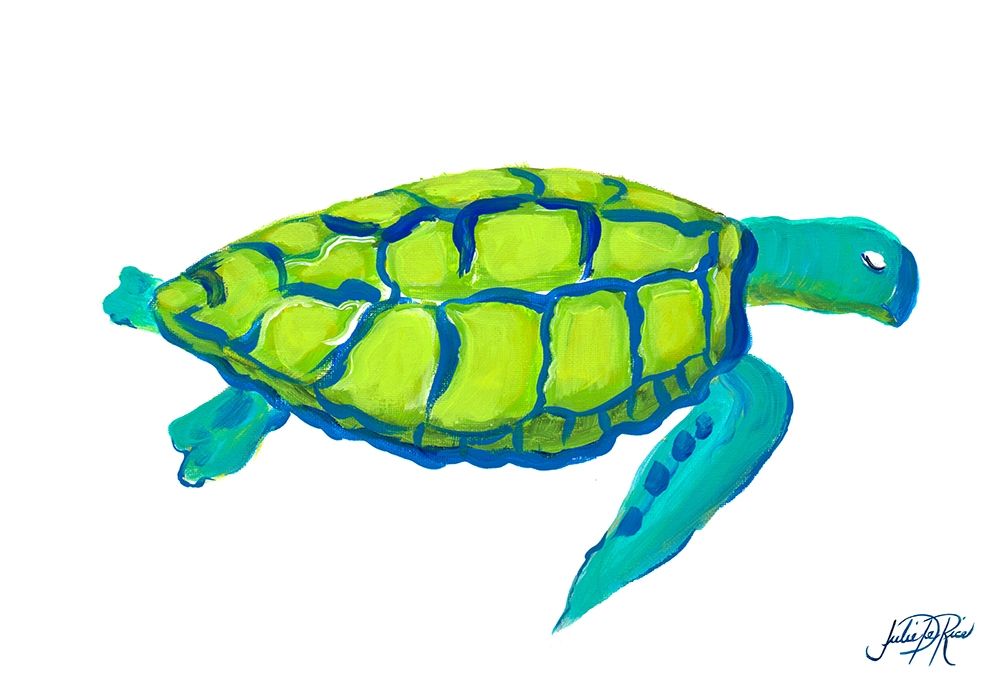 Sea Turtle II art print by Julie DeRice for $57.95 CAD