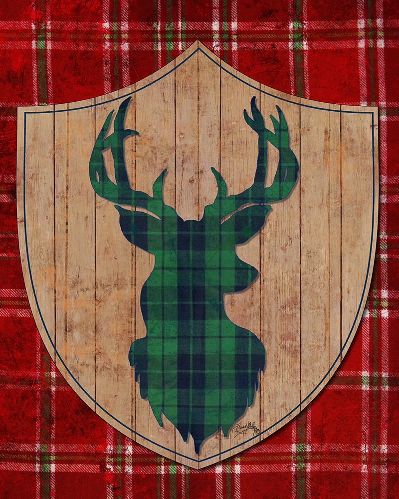 Tartan Shield on Plaid I art print by Elizabeth Medley for $57.95 CAD