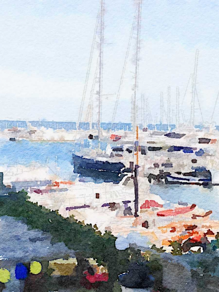 Watercolor Naples art print by Nola James for $57.95 CAD
