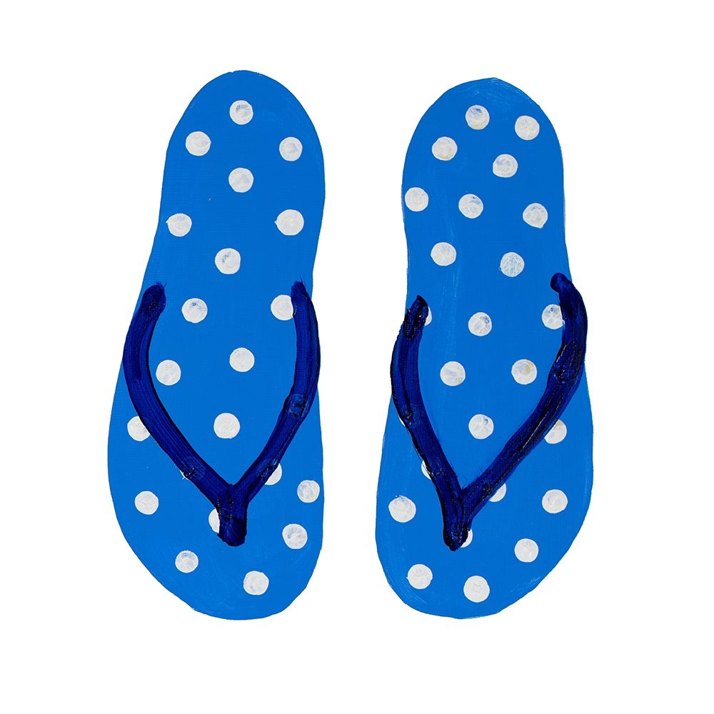 Polka Dot Flip Flops II art print by Julie DeRice for $57.95 CAD
