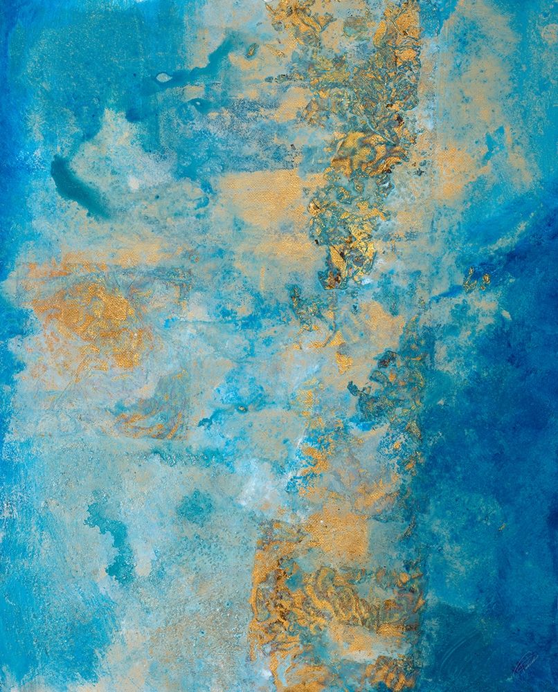 Coastline Vertical Abstract II art print by Merri Pattinian for $57.95 CAD