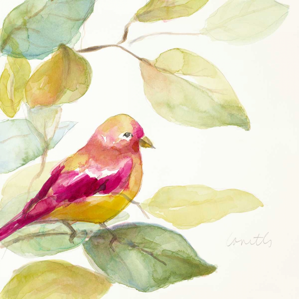 Bird in a Tree III (magenta) art print by Lanie Loreth for $57.95 CAD