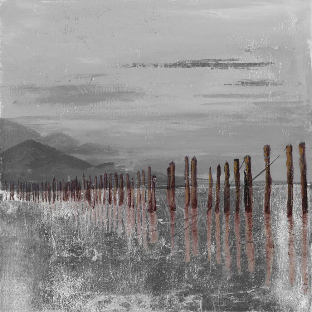 Hidden Pier (dark gray) art print by Patricia Pinto for $57.95 CAD