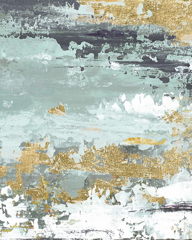 Gold Magic Vertica Abstract I art print by Patricia Pinto for $57.95 CAD