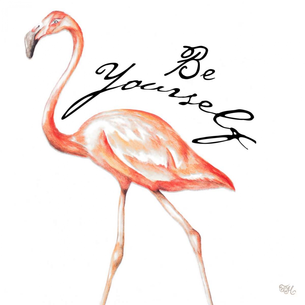 Be Different Flamingo II art print by Tiffany Hakimipour for $57.95 CAD