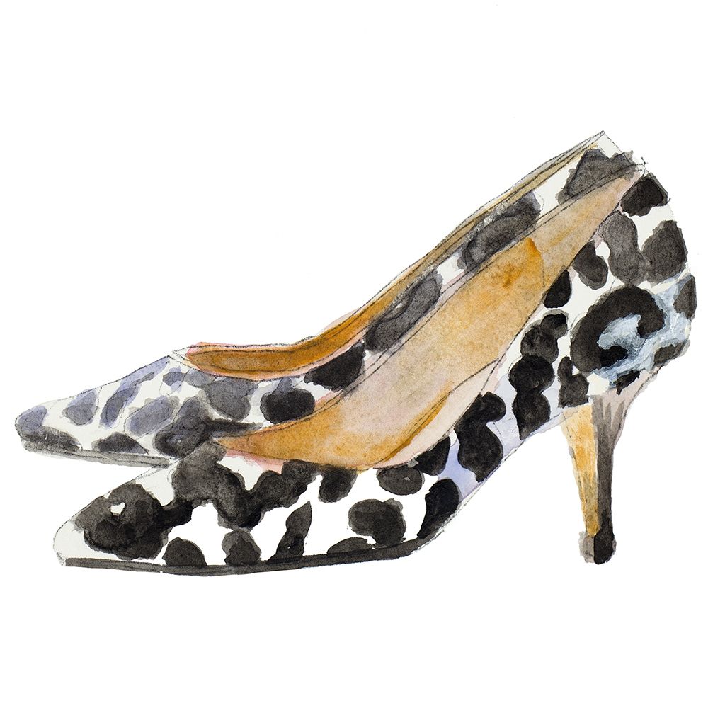 Watercolor Kitten Heels III Square art print by Lanie Loreth for $57.95 CAD