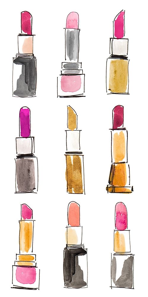 Lipsticks I art print by Lanie Loreth for $57.95 CAD