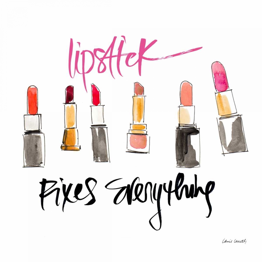 Lipstick Fixes Everything art print by Lanie Loreth for $57.95 CAD